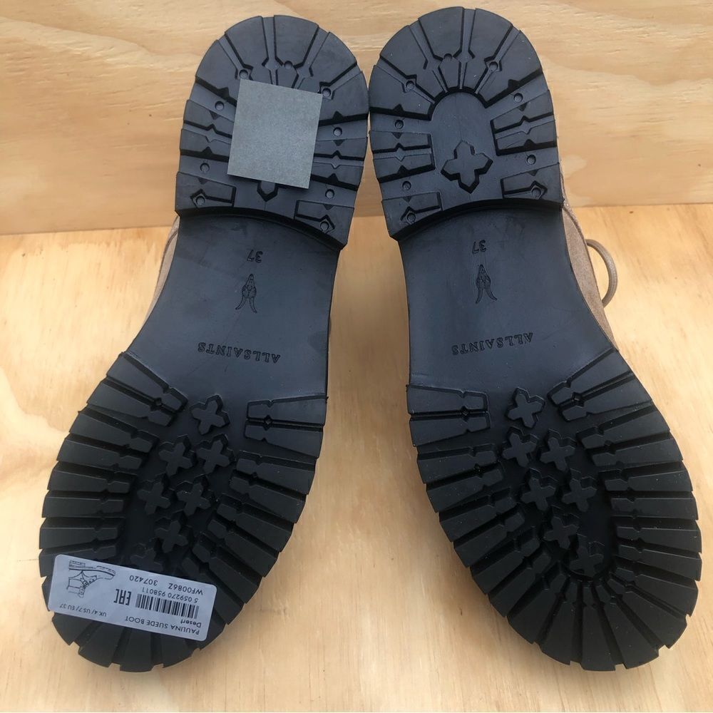 New All Saints Paulina Suede Boots Women’s Size 7 - Picture 8 of 11